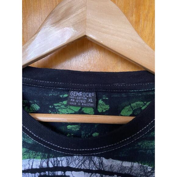 Vintage AOP Batik Haile Selassie Emperor Grail T Shirt Rasta Rap Tee Sz XL 90’s - Picture 8 of 8